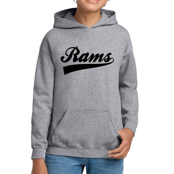 Presentation School Spirit Youth Grey Heavy Blend Hooded Sweatshirt Thumbnail