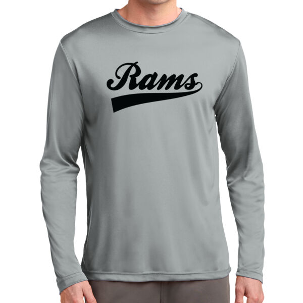 Presentation School Spirit Gray Long Sleeve PosiCharge Competitor Tee Thumbnail